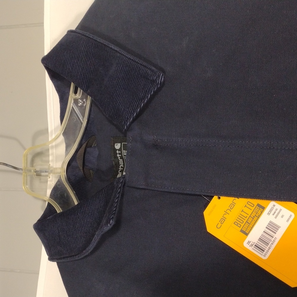 NWT Carhartt Firm Duck Insulated Traditional Navy Coat Loose Fit Size 2XL Tall - Picture 6 of 12